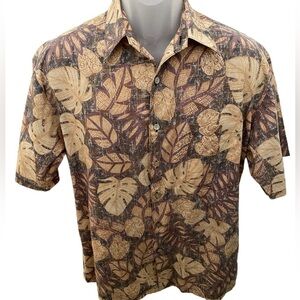TORI RICHARD Aloha Hawaiian Tropical Collared Shirt Men S Small